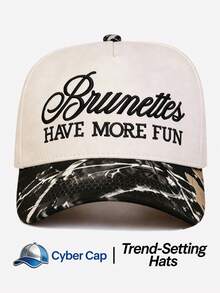 1pc Women's Letter Trucker Hat Adjustable Design Stylish Embroidered Five-Panel Cap Perfect For Casual Wear, Parties Travel - Multi-color - View 10