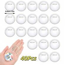 5/10/15/20/30/40/50Pcs Acrylic Button Pin Badge Round Transparent Blank Button Badge Kit, For Craft DIY Badge Making Supplies - Multicolor - View 19
