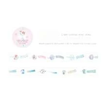 Kawaii Japanese Summer Washi Tape Pack, Goldfish, Bubble, Firework & Seaweed Patterns Decorative Masking Tape, DIY Scrapbook Journaling Decor Stationery Supplies - A - View 8