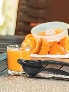 1pc Multi-Color Metal Fruit Juicer, Manual Juicing Machine - Silver - View 8