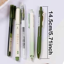 5pcs Set Colorful Soft Bristle Calligraphy Pens 0.5mm Fine Painting Pens Vintage Multi-Head Fine Line Drawing Pens - Sets - View 5