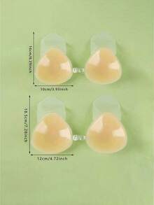 Bra Silikon Tanpa Punggung untuk Mengangkat Payudara, Bra Perekat Tanpa Tali, Bra Tak Terlihat dengan Desain V Dalam, Anti Selip, Dapat Digunakan Kembali, Cocok untuk Gaun Pengantin, Pakaian Renang, Pakaian Pantai dan Pesta - beraneka warna - View 2