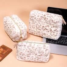 Leopard Print Makeup Bag, Large Capacity Storage Bag, Fashion Toiletry Bag, Convenient Travel Makeup Bag - Toiletry Bag - View 11