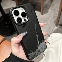 1件黑色啞光極簡個性化深櫻花武士刀圖案手機殼，適用於 iPhone 16 Pro Max/18/17/16/15/14 Plus/13/12/11/Air 保護套 - 彩色 - 查看 2