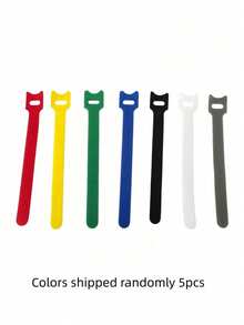 Reusable Multi-Color Cable Ties, Self-Adhesive Wire Organizer For Cable Management In PC Mouse, Wire Bundling And Organization - Multicolor - View 11