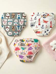 Baby Potty Training Pants, Washable Infant Learning Underwear, Cartoon ...