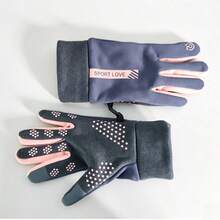 Waterproof Touchscreen Anti-Slip Thermal Gloves, Lightweight Windproof Outdoor Running Cycling Driving Hiking Gloves, Unisex, Winter Gloves - Hot Pink - View 14