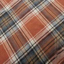 1pc Rust Orange Plaid Autumn Decorative Tablecloth, Thanksgiving Harvest Theme Farmhouse Style Dining Table Decor, Suitable For Kitchen, Dining Room, Holiday Party, Home Decor - Multicolor - View 4