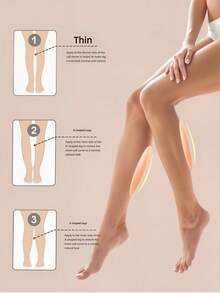 2pcs Invisible Silicone Adhesive Calf Shaping Patches, Leg And Calf Straightening Patches, Soft Invisible Shaping Calf Straightening Patches - Multi-color - View 4