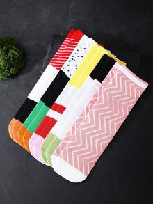 5 pares de calcetines divertidos hasta la pantorrilla, patrón único y colorido de sushi, nueva llegada premium de otoño/invierno en caja de regalo creativa, suaves y cómodos, adecuados para Navidad/Halloween/Acción de Gracias/Día de la Familia/reuniones/fiestas/regalos festivos, calcetines de moda casuales para uso diario, fiestas y salidas, unisex para todas las estaciones, regalo sorpresa para amigos y familia, uso casual en casa, al aire libre, deportes y diario, compatibles con esquí/ciclismo/correr, regalo perfecto de Navidad y cumpleaños - Multicolor - Ver 6