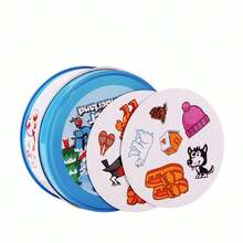 Portable Thick Paper Winter Wonderland Card Game,Fun Winter Themed Visual Matching Board Game,Quick Reaction Family Game For Kids,Family Gathering,Classroom,Birthday,Xmas Holiday Gift,2-8 Players Ages 4+ - Multicolor - View 10