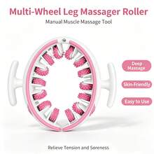 Massage Rollers, Equipped With Push-Pull Handles, Are Specially Designed For The Thighs, Calves, And Waist/Abdomen Areas, Effectively Relieving Deep Muscle Pressure, Reducing Cellulite, And Promoting Muscle Recovery. - View 2
