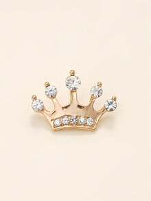 6pcs/Pack Crown Shaped Rhinestone Embellished Exquisite High-End Metal Buttons, Suitable For Shirts, Cardigans, Wedding Dresses, Suits, Jackets, Collar Buttons, Cufflinks, DIY Bags, Gift Boxes, Hair Accessories, Jewelry Accessories - Multicolor - View 5