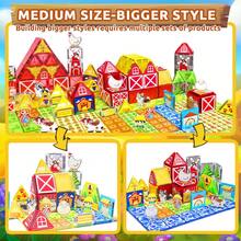 Magnetic Building Blocks, Sensory Magnetic Tiles, Creative Sensory Game, Intelligence Development Toy, Perfect Puzzle Gift For Children 3+ Years Old, Random Accessory Colors, STEM Learning - Multicolor - View 9