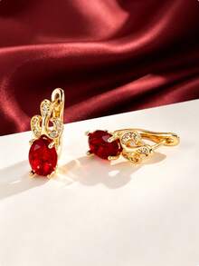 1 Pair Oval Swirl Element Ear Cuffs, Shiny Gold Tone, Date Party Gift Women's Decorative Earrings Accessory - Earrings - View 15