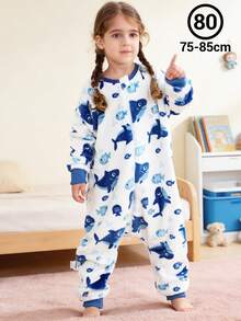 1Pc Cartoon Love,Animal Flannel Long Sleeve Zipper,Cute,Comfortable And Neutral Baby Product,Suitable For Daily Use In Autumn And Winter,Birthday Gift - Multicolor - View 12