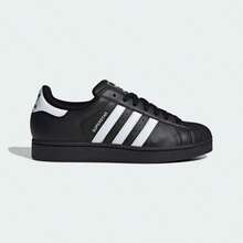 Adidas Sepatu Skate Superstar2 Low-Top Unisex - Hitam dan Putih - View 5