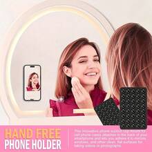 2pcs Silicone Adhesive Phone Holder, Non-Slip Silicone Adhesive Phone Stand, Phone Case Bracket, Hands-Free Phone Accessory, Selfie And Video Stand, Multi-Functional Phone Accessory, Suitable For All Models - Multicolor - View 3