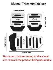 3PCS Multi-Color Universal Car Brake & Accelerator Pedal Pads, Anti-Slip Pedal Pad Set, Accelerator Pedal Cover, Car Brake Pedal Protector, High-Quality Anti-Slip Pedal Pads, 3-Color Brake, Accelerator, Clutch Pedal Set, Suitable For Manual Transmission Car Pedal Pads, Anti-Slip Durable Foot Pedals - A - View 2