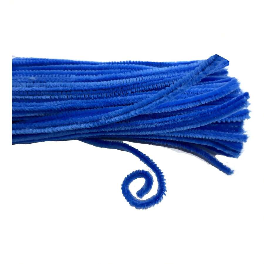 100 Chenille - Limpia Pipas Normal -manualidades = Full - 21N TURQUESA FUERTE - Ver 1