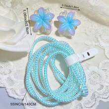 Cable Protector Compatible With Iphone Type-C Chargers, Cute Cartoon 3D Design Plastic Phone Cable Protector, Charging Cable Protector, Cable Clamp. - Hot Pink - View 5