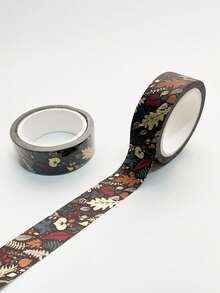 2 Rolls Geometric Striped Pattern Washi Tape Set - Exquisite Creative Foil Stamping Craft, Creative Fine Striped Tape Rolls, Suitable For Diary Decoration, Scrapbooking And Handicrafts, Ideal Choice For Unique Gift Wrapping And Party Decoration, Perfect For Back To School Season - Multi-color - View 13