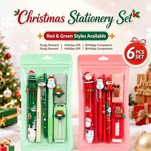 Hasbro Christmas Best-Seller Highly Attractive 6-Piece Stationery Set Student Stationery Gift Learning Reward Small Gift - Multicolor - View 8
