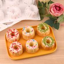 Powcan Mini Silicone Corrugated Cake Mold, 6-Cavity Non-Stick Silicone Baking Mold, Suitable For Cupcakes, Donuts, Muffins, Cornbread, Brownies, Jelly - View 7