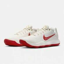 Nike Hyperdunk Men's Low-Top Basketball Shoes, Synthetic Leather And Fabric, Supportive Cushioning, Non-Slip, Durable, Responsive, Comfortable, Breathable - White Red - View 6