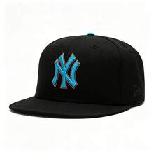 New Era Unisex Fashion Baseball Cap 9FIFTY Adjustable Flat Brim Hat 71519 - Black - View 11