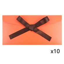 10pcs Colorful Envelopes, Creative High-End European Style Envelopes With Bows, Thick Pearlescent Paper, Long Envelopes, Suitable For Holidays And Back To School Season - 10 Pcs - View 27