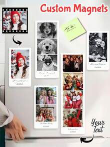 Magnet Kulkas Bentuk Film Foto Kustom - Magnet Bergaya Film yang Dipersonalisasi; Sempurna untuk Kulkas Dapur, Hadiah Peringatan Kustom yang Ideal untuk Ulang Tahun, Natal, atau Hari Jadi; Hadiah Luar Biasa untuk Keluarga, Pasangan, Teman, dan Pecinta Hewan Peliharaan. - MultiWarna - View 1