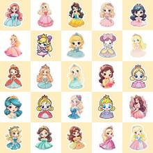somoving 50pcs Cute Cartoon Little Princess DIY Kids Stickers - Multicolor - View 4