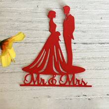 1pc Wedding Couple Metal Cutting Template, Suitable For Scrapbooking, Photo Album Decoration, Embossing And DIY Paper Greeting Cards - Wedding - View 5