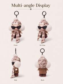 Pop Mart Gantungan Boneka Plush Labubu X SKULLPANDA Don't Want To Think - MultiWarna - View 2