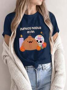 Women T-Shirts - Dark Blue - View 2
