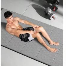 1PC Foldable Thickened Yoga Mat Home Fitness Equipment Double-Sided Non-Slip Wide Quiet Exercise Mat Portable Outdoor Fitness & Rest Pad Gym Essential (Includes Carrying Bag) - Multicolor - View 5