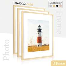 1/3 buah Bingkai Foto Aluminium 30x40cm, Bingkai Foto Hitam, Bingkai Poster A3, Bingkai Sertifikat A4, Bingkai Aluminium Datar Minimalis untuk Digantung di Dinding atau Dekorasi Meja, Bingkai A3 A4 - Warna-warni 2 - View 18