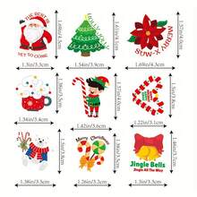 somoving Christmas Stickers, 600 Unique Vinyl Stickers With A Merry Christmas Theme, Perfect For Holiday Parties - Multicolor - View 5