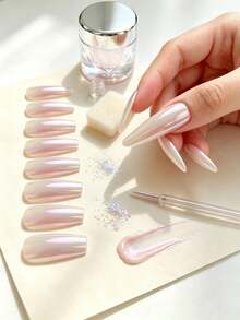 Aurora nagelpuder med skimrande spegelfinish, vacker dekoration för salongsproffs, hobbyister och DIY - Multifärgad - Visa 1