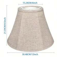 Best-Selling Modern Fabric Lamp Shade, Handmade Linen Lamp Shade For Table Lamp, Easy Installation, Bedside Decor, Detachable Function - Semicircle - View 4