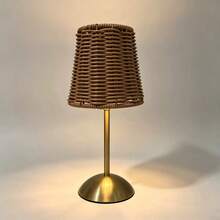 Exclusive New Table Lamp, Handmade, Brand New Woven Table Lamp, Touch Switch, 3-Color Adjustable | Supports USB Charging - Multi-color - View 14