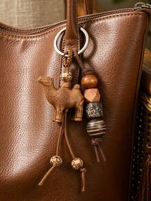 Wood Animal,Camel Charm Keychain,Bag Charm,Key Ring Accessories Gifts For Car,Women Vacation Accessory Gift,Backpacks,Hand Bag,Diwali Gift,Eid Al-Fitr - Multicolor - View 8