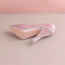1pc High Heel Shaped Ring Display Stand, Pink Jewelry Counter Ring Display Rack, Ring Storage Display Shelf Suitable For Jewelry Store Boutique Desktop, Portable Ring Collection Display Stand, Jewelry Storage Organizer Rack For Counter Display - Multicolor - View 5