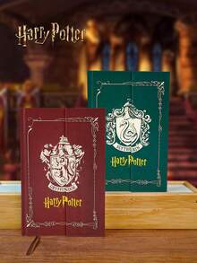 1pc Harry Potter Themed Hardcover Notebook, Diary Peripheral Book Vintage Manual Portable Journal Notebook, Office Use, Birthday Gift, Harry Potter Fan Friend Graduation Gift, Back To School - A - View 3
