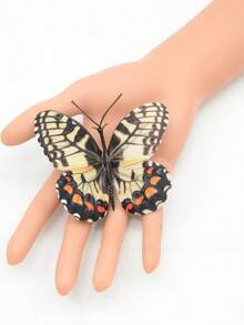 1/5/10/20pcs Oil Painting Style PVC 3D Butterfly Wall Stickers, Suitable For Wedding, Holiday Decoration, Photo Props, Halloween And Christmas Decoration - A - View 7