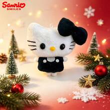 Sanrio Cute Bow Big Head KT Cat Plush Doll Pendant Exquisite Gift Keychain Bag Pendant - Multicolor - View 3