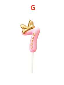 Pink 3D Gold Bow Birthday Number Candle, Autumn Decor, Souvenir, Camping, Kitchen, Christmas, Party Gift, Cookware, Home Decor & Accessories, Party Decoration & Supplies - View 10