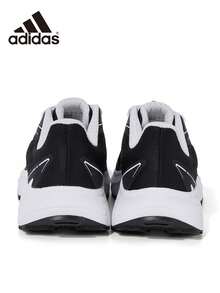 Adidas Men's Authentic New Slip-Resistant Thick Sole Casual Sports Shoes Slip-On Sneakers KI3642 - Black - View 4