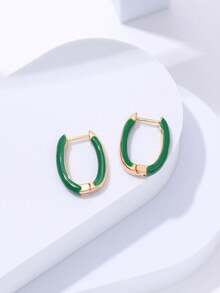 1 Pair Fashion Summer Orange U-Shaped Earrings - Multicolor - View 6